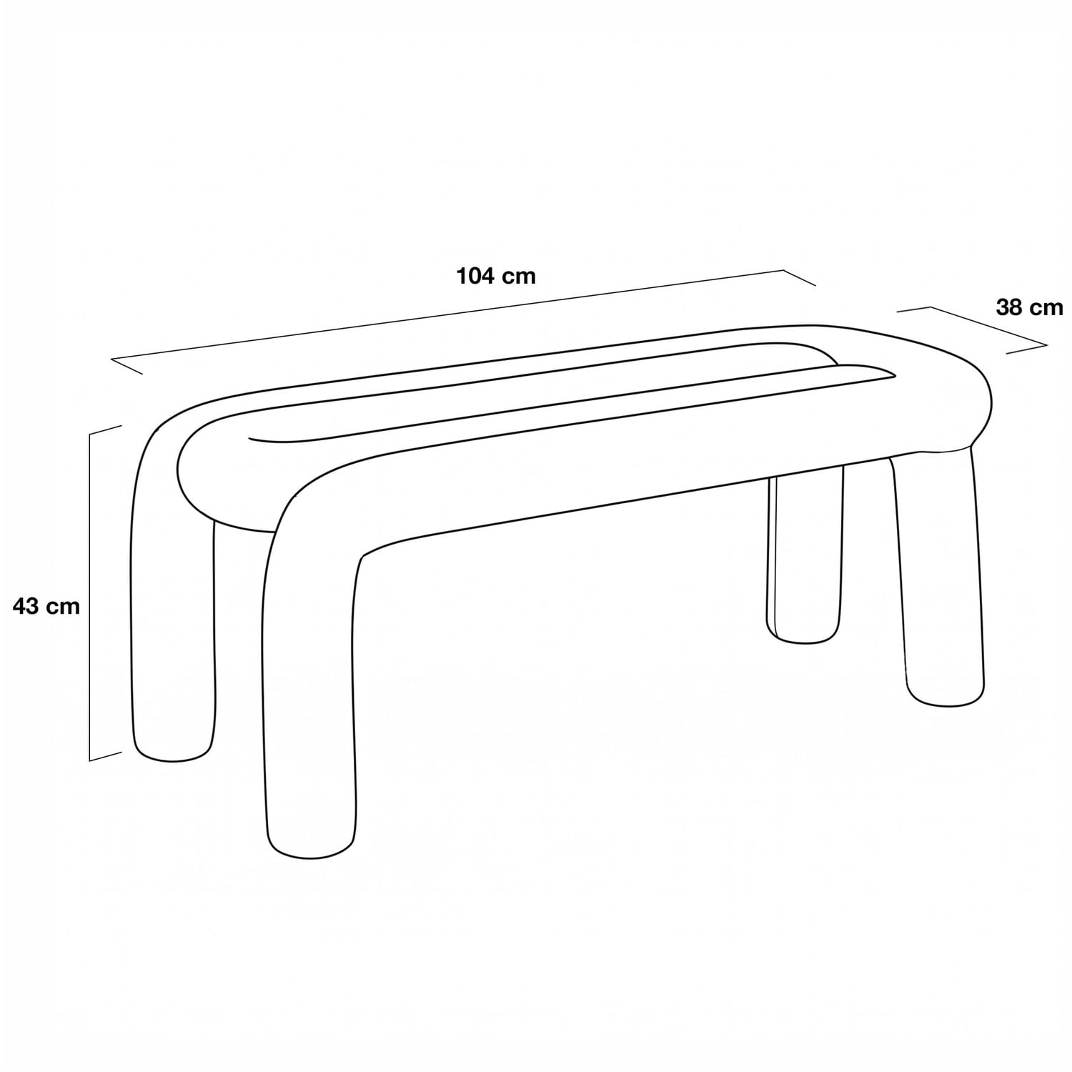 Bold Replica Ottoman Bench
