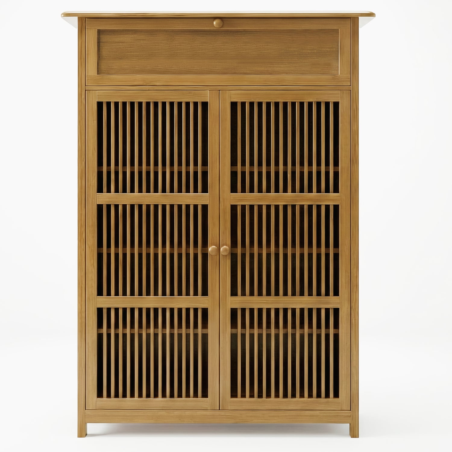 Ollie 2 Door Bamboo Shoe Storage Cabinet