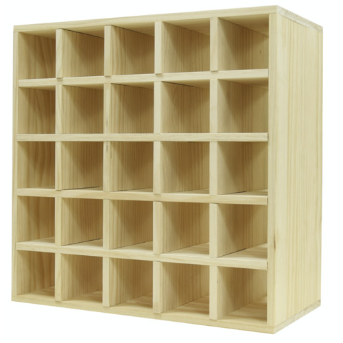 Colter Pine Wood Wine Rack