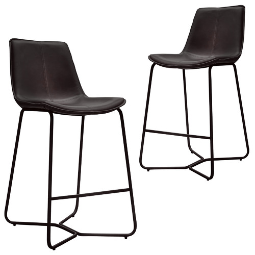 Hawking Faux Leather Barstools