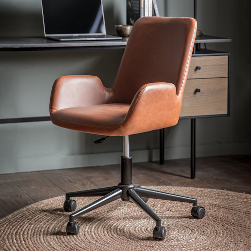 Beautiful Home Living Faraday Faux, Leather Home Office Desk Chair