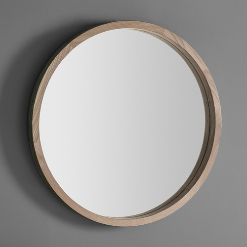 Beautiful Home & Living Riddle Oak Wood Wall Mirror | Temple & Webster