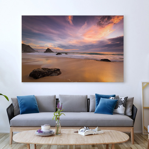 Art Illusions Beach Sunset Canvas Print | Temple & Webster