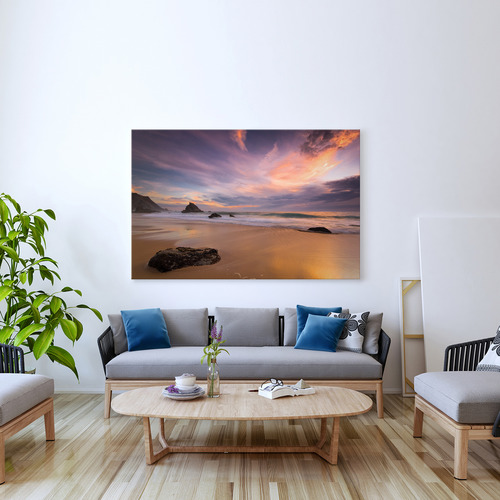 Art Illusions Beach Sunset Canvas Print | Temple & Webster