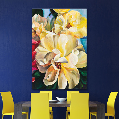 Art Illusions Yellow Roses Canvas Wall Art | Temple & Webster