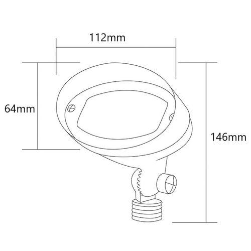 Martins Cast Brass Flood Light