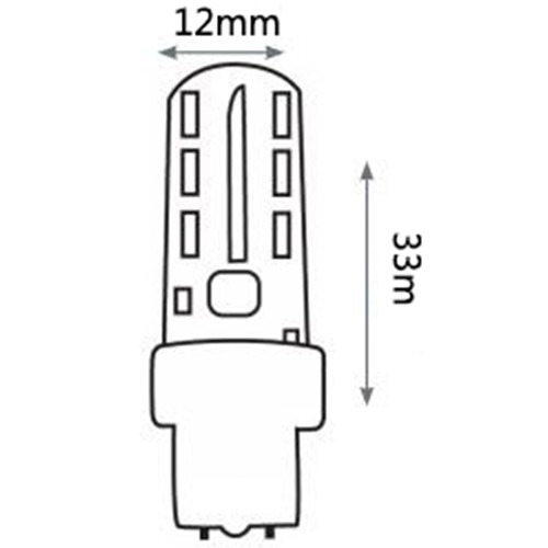 12V Silica Gel Body T5 Wedge Bulb