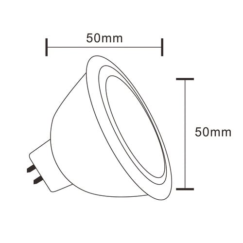 3W 12V Thermal Plastic Body MR16 Bulb