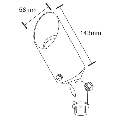 Lylah Garden Spike Light with Aluminium MR16 Bulb