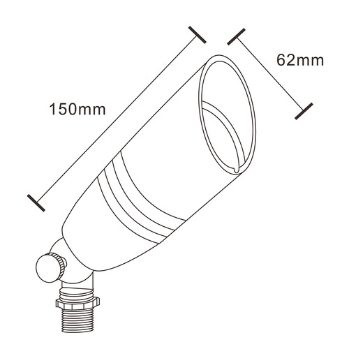 Orion Brass Garden Spike Light