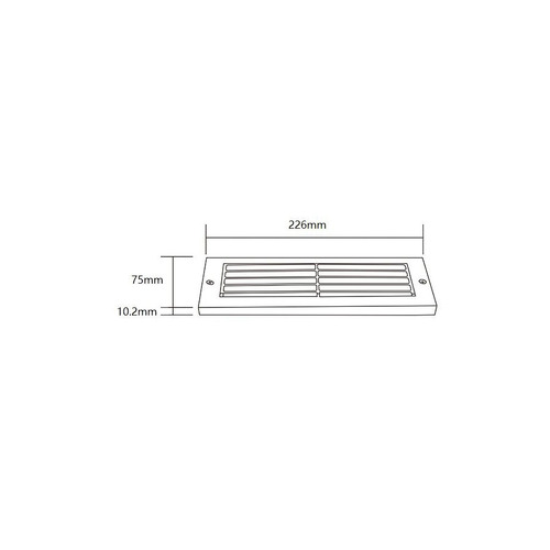 Black-22.6cm-Cast-Brass-Step-Light