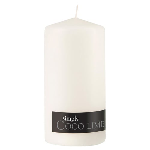 13cm Coco Lime Pillar Candle
