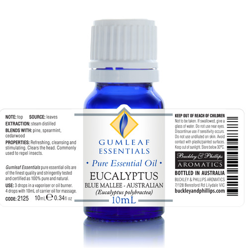 10ml Eucalyptus Blue Mallee Essential Oil