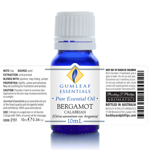 10ml Bergamot Calabrian Essential Oil