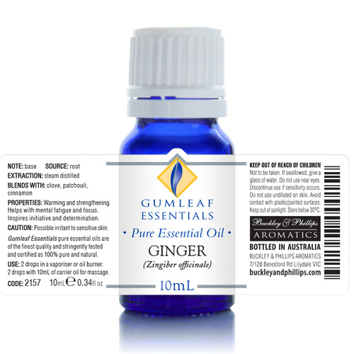 10ml Ginger Essential Oil