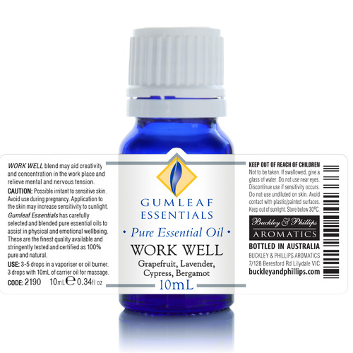 10ml Work Well Essential Oil Blend