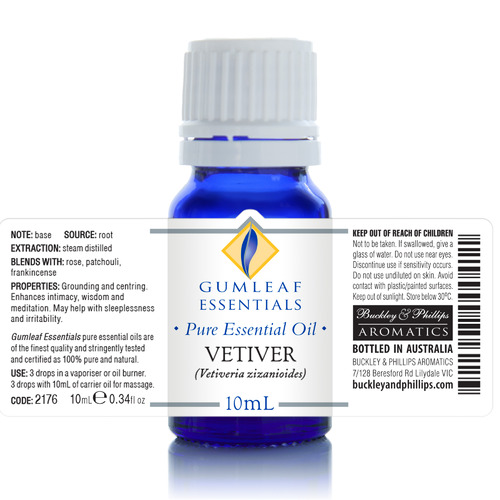 10ml Vetiver Essential Oil