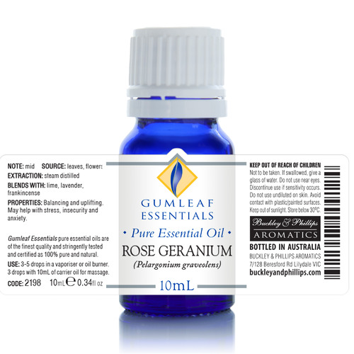 10ml Rose Geranium Essential Oil