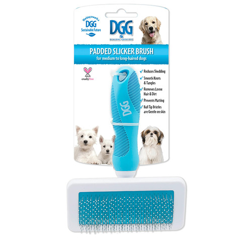 Padded Slicker Pet Brush Temple & ster