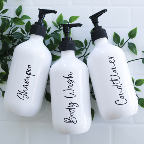 S&A 3 Piece 500ml Bathroom Bottle Set Temple & ster