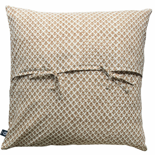 Kolka Beige Quilted European Cushion Cover Temple & ster
