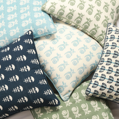 Carnation II Cotton Cushion Cover