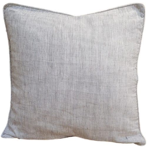 Pinstripe Cotton-Blend Cushion Cover