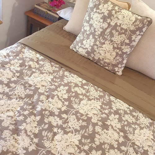 Cottage Garden Cotton Quilted Bedspread Set