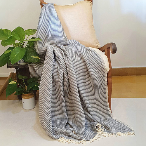 Parisian Elegance Cotton Throw