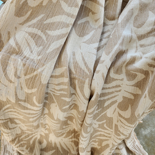 Fleuri Double Gauge Cotton Throw