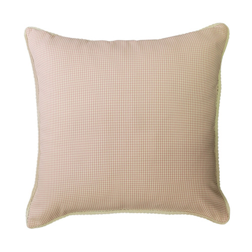 Pink Zayan Gingham Cushion Cover