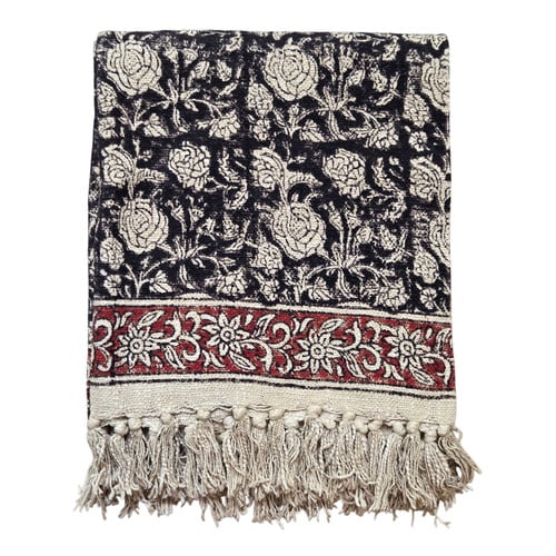 Margaux Black Handloom Throw