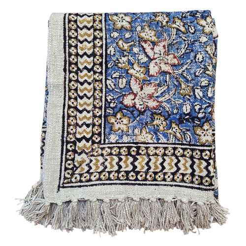 Margaux Indigo Handloom Throw