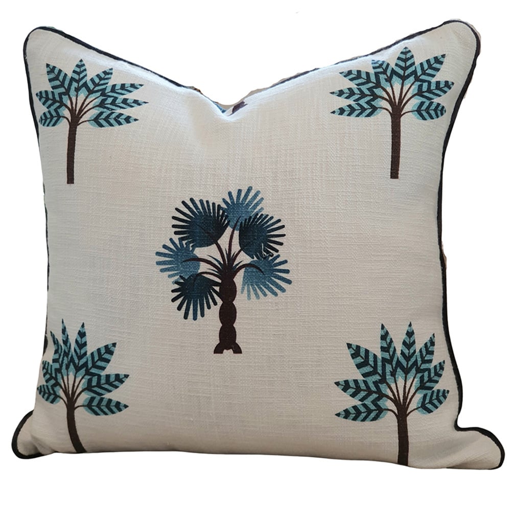 Piped Verity Cotton Cushion Cover