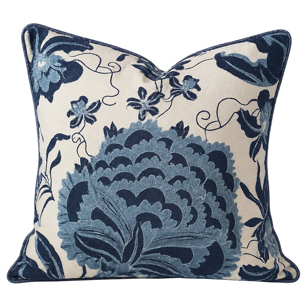 Piped Cosmo Cotton Cushion Cover