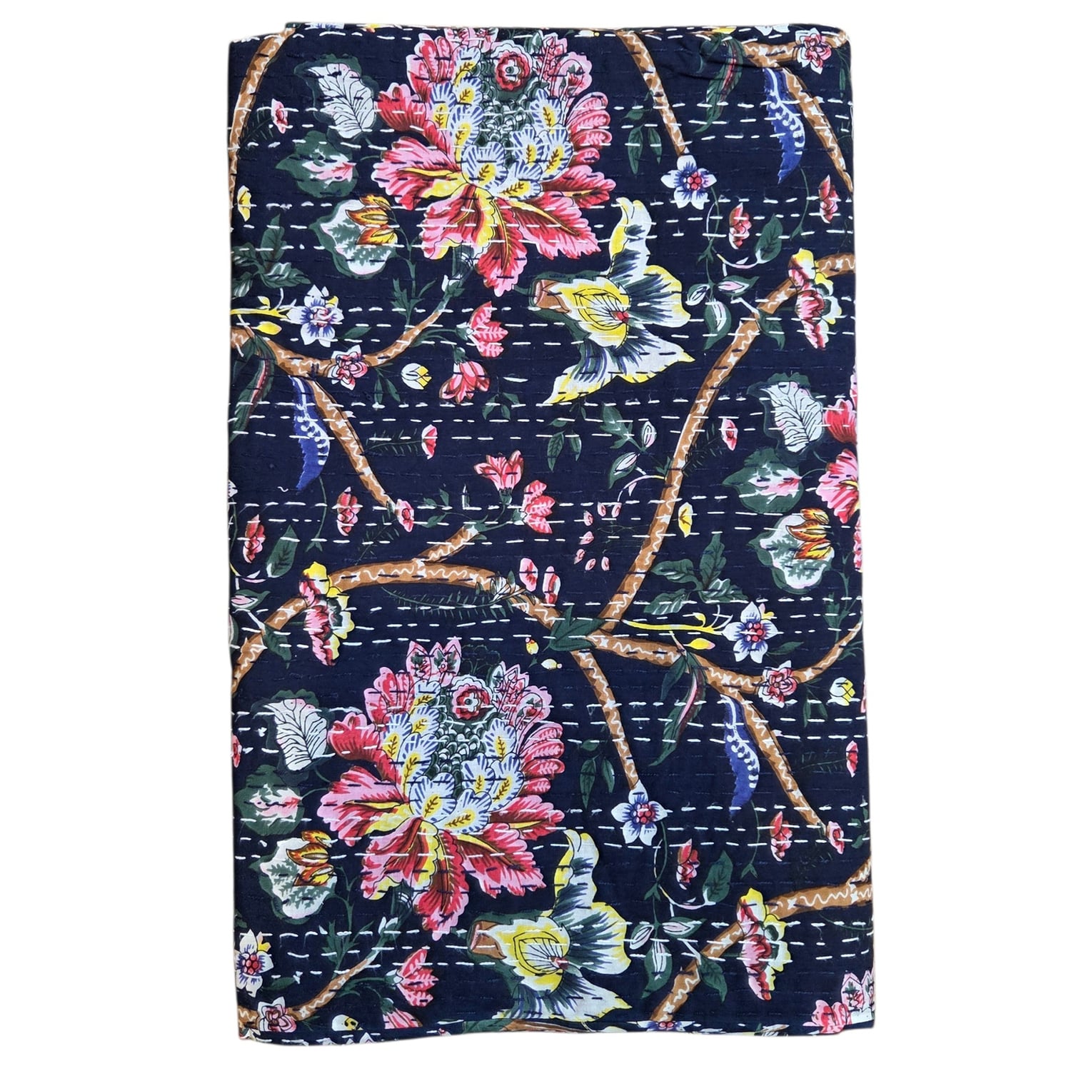 Midnight Darcy Cotton Bedspread