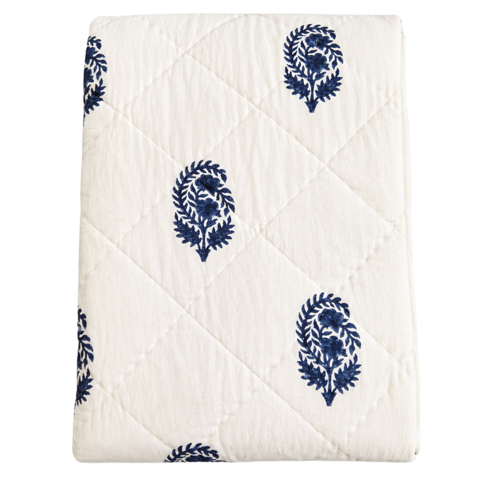 Mughal Aam Cotton King Quilted Bedspread Set