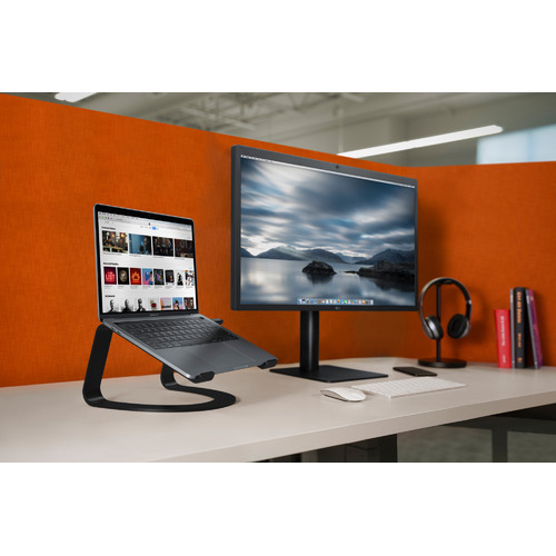 TwelveSouth Black Curve Laptop Stand Temple & ster