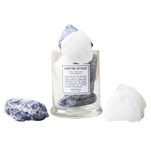 Blue Sodalite & Snow Quartz Gemstone Diffuser