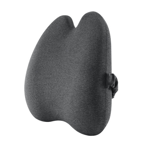 Grey Lumbar Back Support Cushion