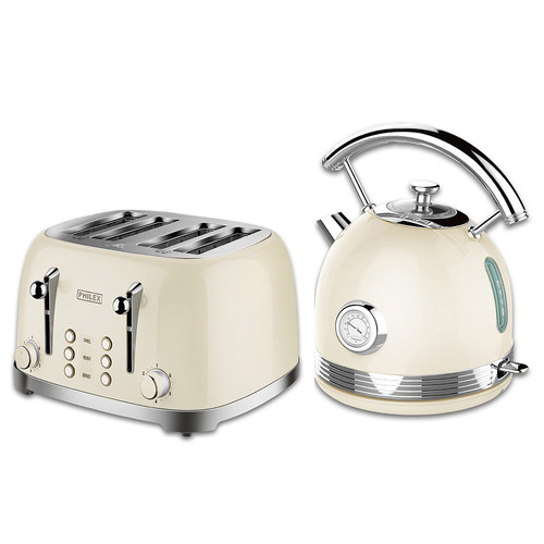 2 Piece Phoibe Stainless Steel Kettle & Toaster Set