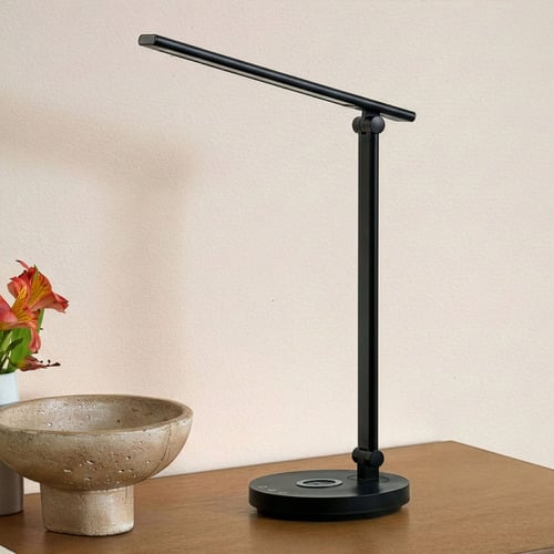 38cm LED Desk Lamp with Wireless Charging Pad