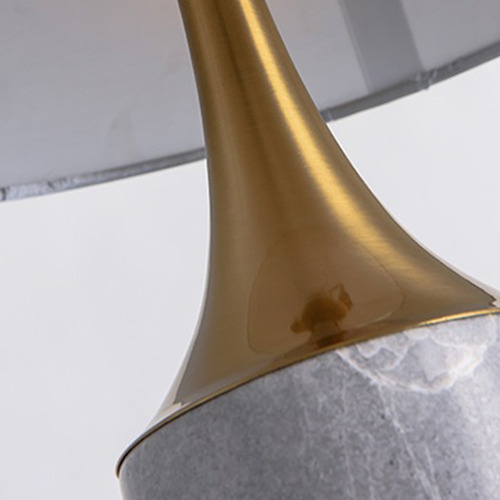 Grey Marble Table Lamp