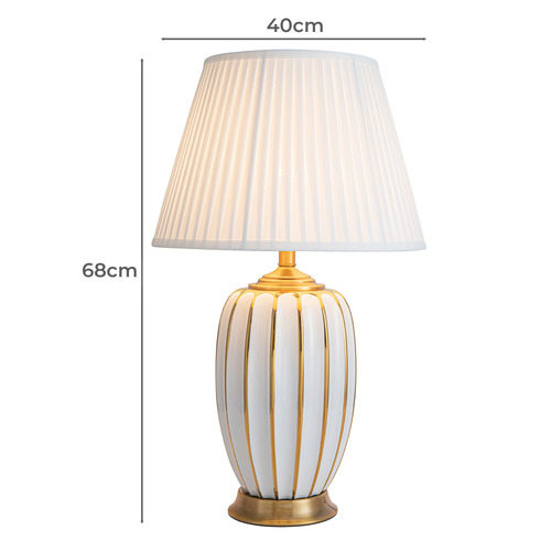 68cm Danette Ceramic & Iron Table Lamp