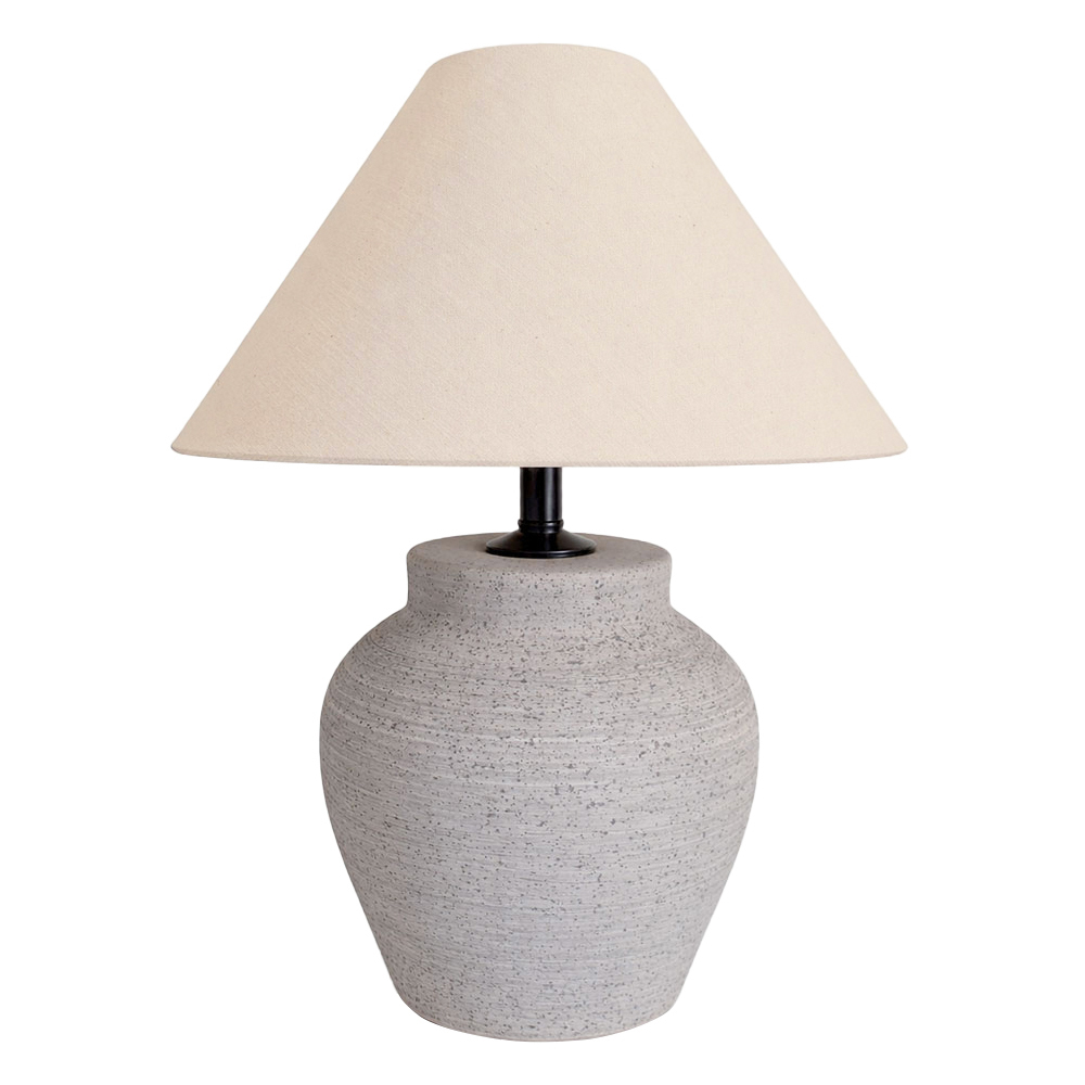 Naples Ceramic & Linen Table Lamp