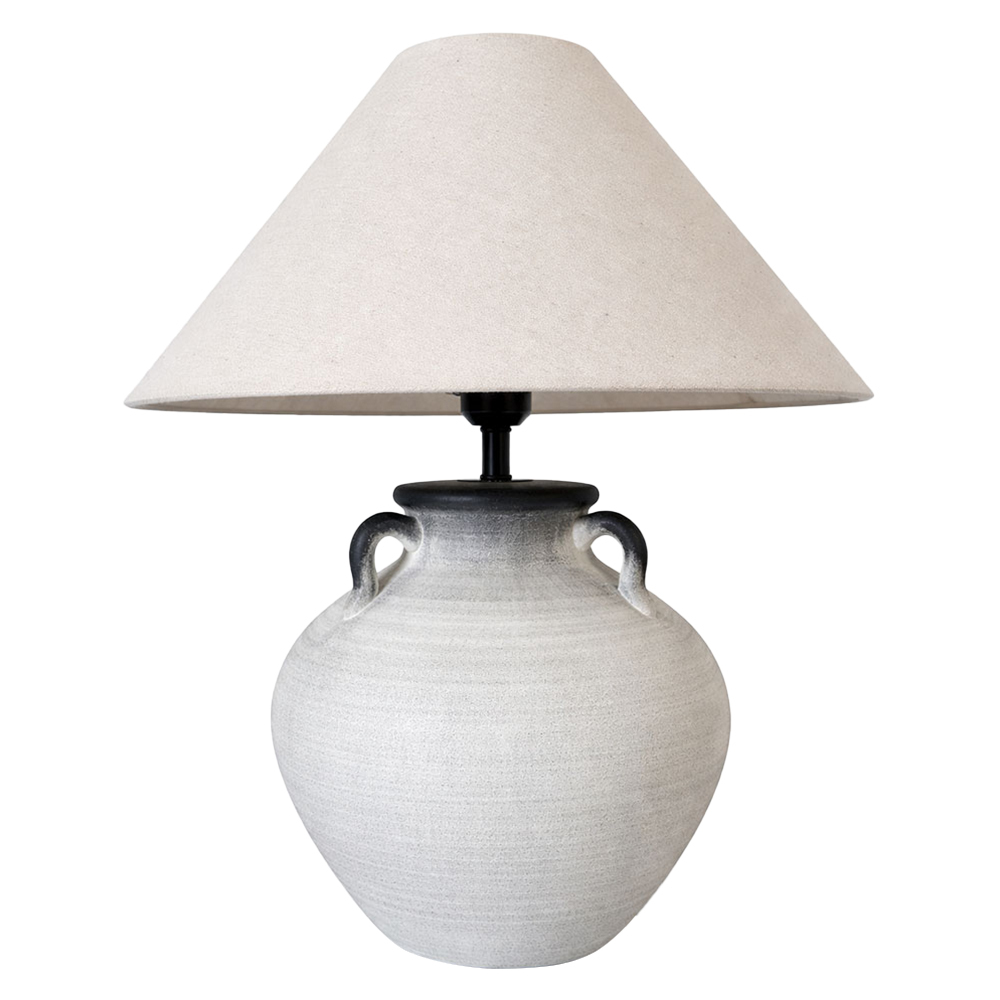 Cairo Ceramic & Linen Table Lamp