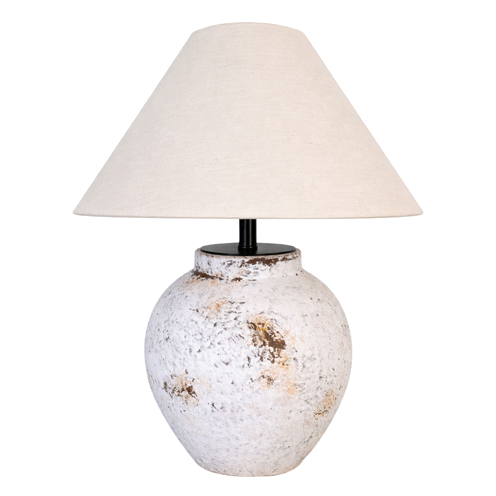 Kiefer Ceramic & Linen Table Lamp