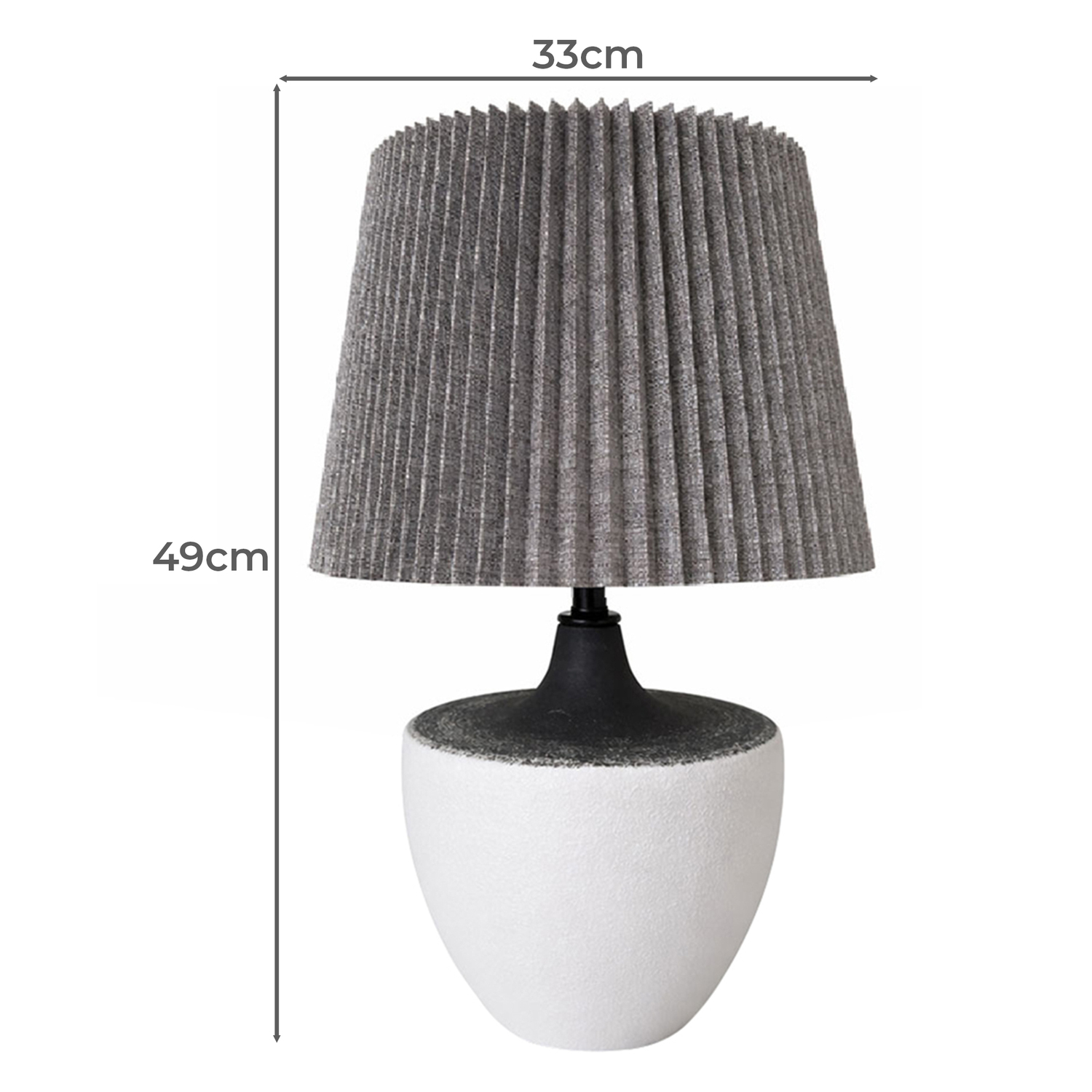 Fleming Ceramic & Linen Table Lamp