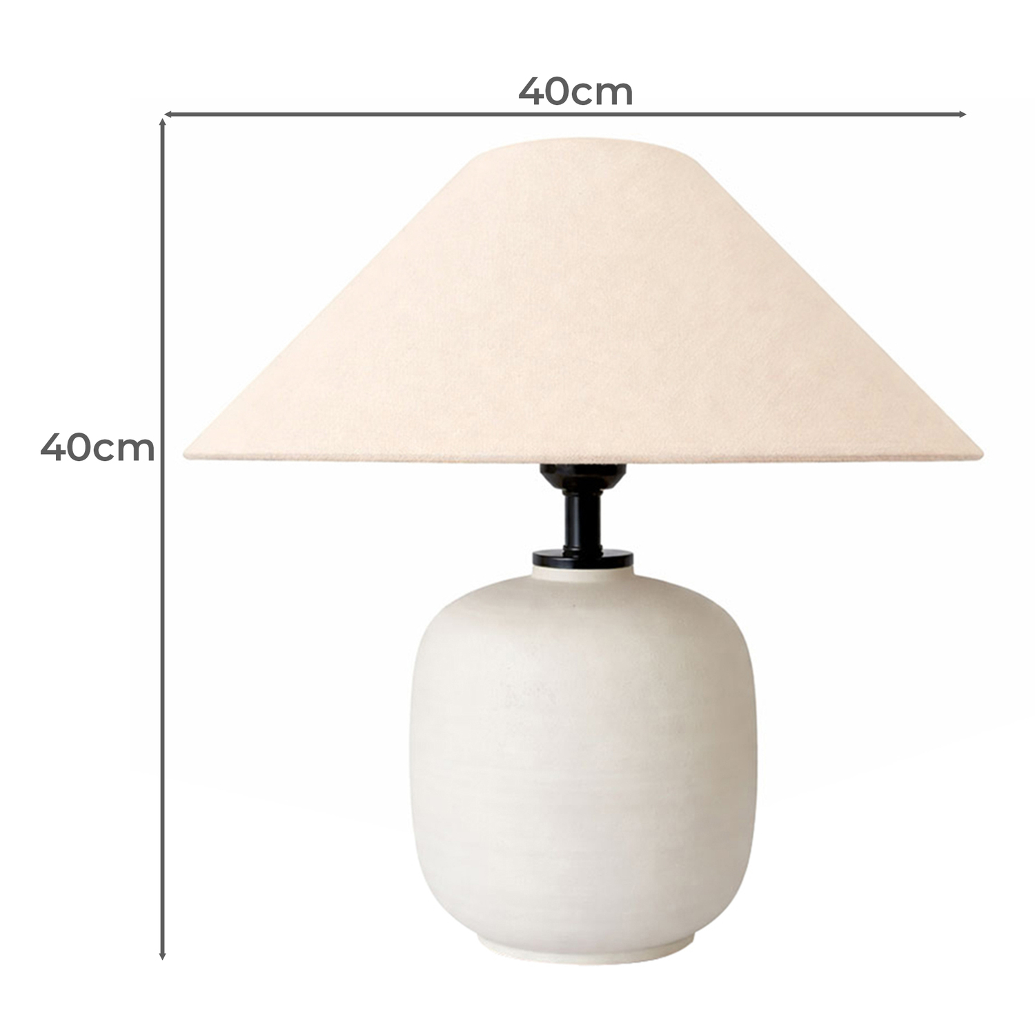 Corinth Ceramic & Linen Table Lamp