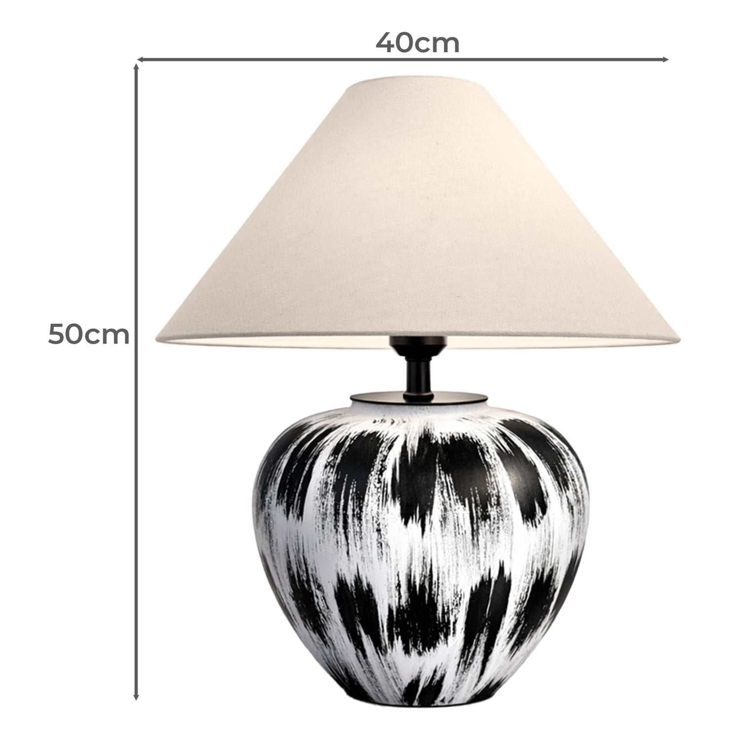Oberlin Ceramic & Linen Table Lamp